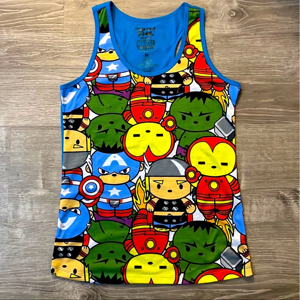 Mighty Fine Marvel Avengers Kawaii All Over Tank